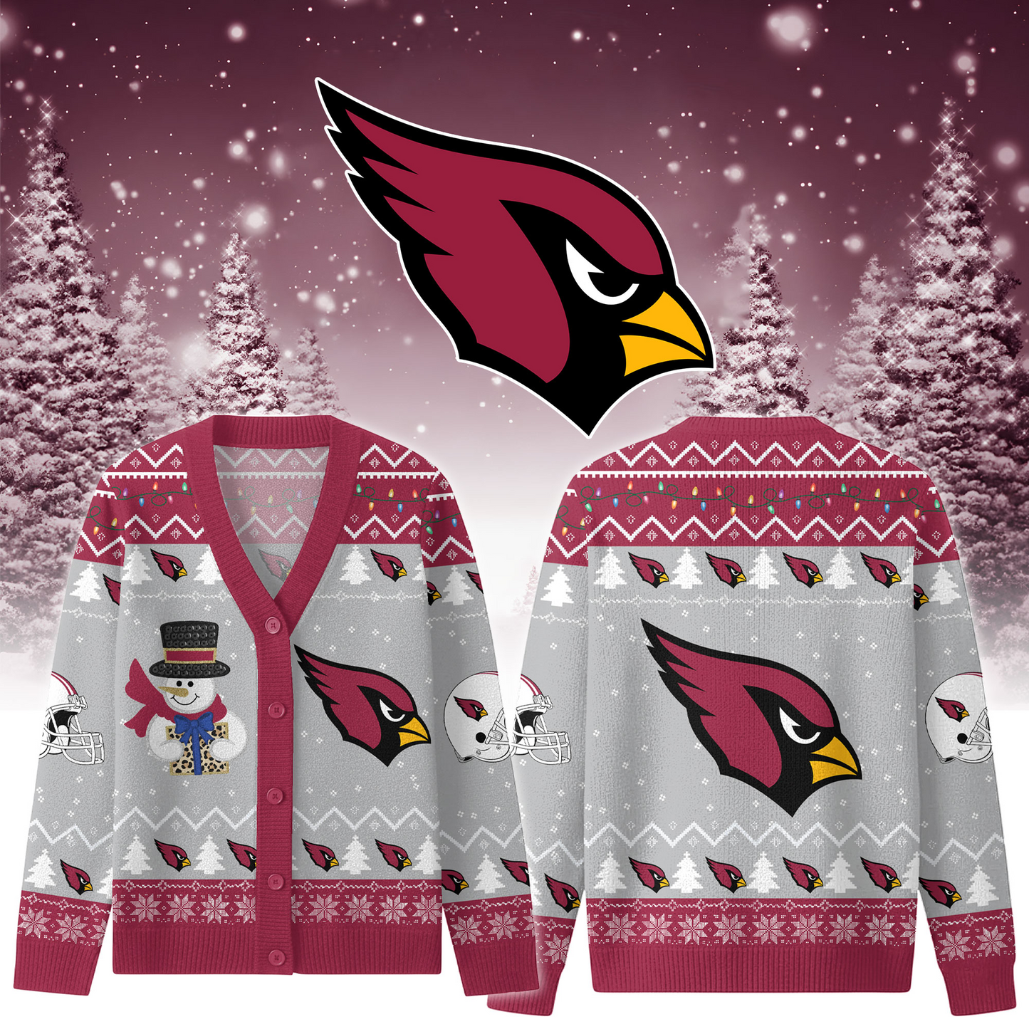 AC x NFL Premium Knitted Cardigan Jacket DDT CTND