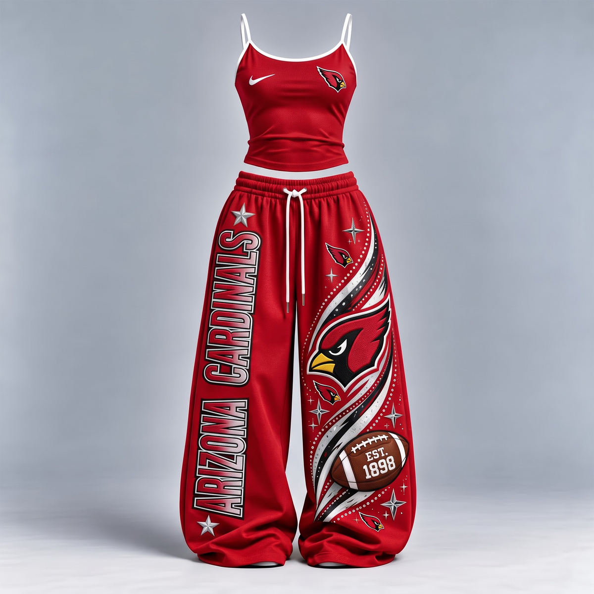 AC x Premium NFL Sports-Inspired Cami & Wide-Leg Pants Set