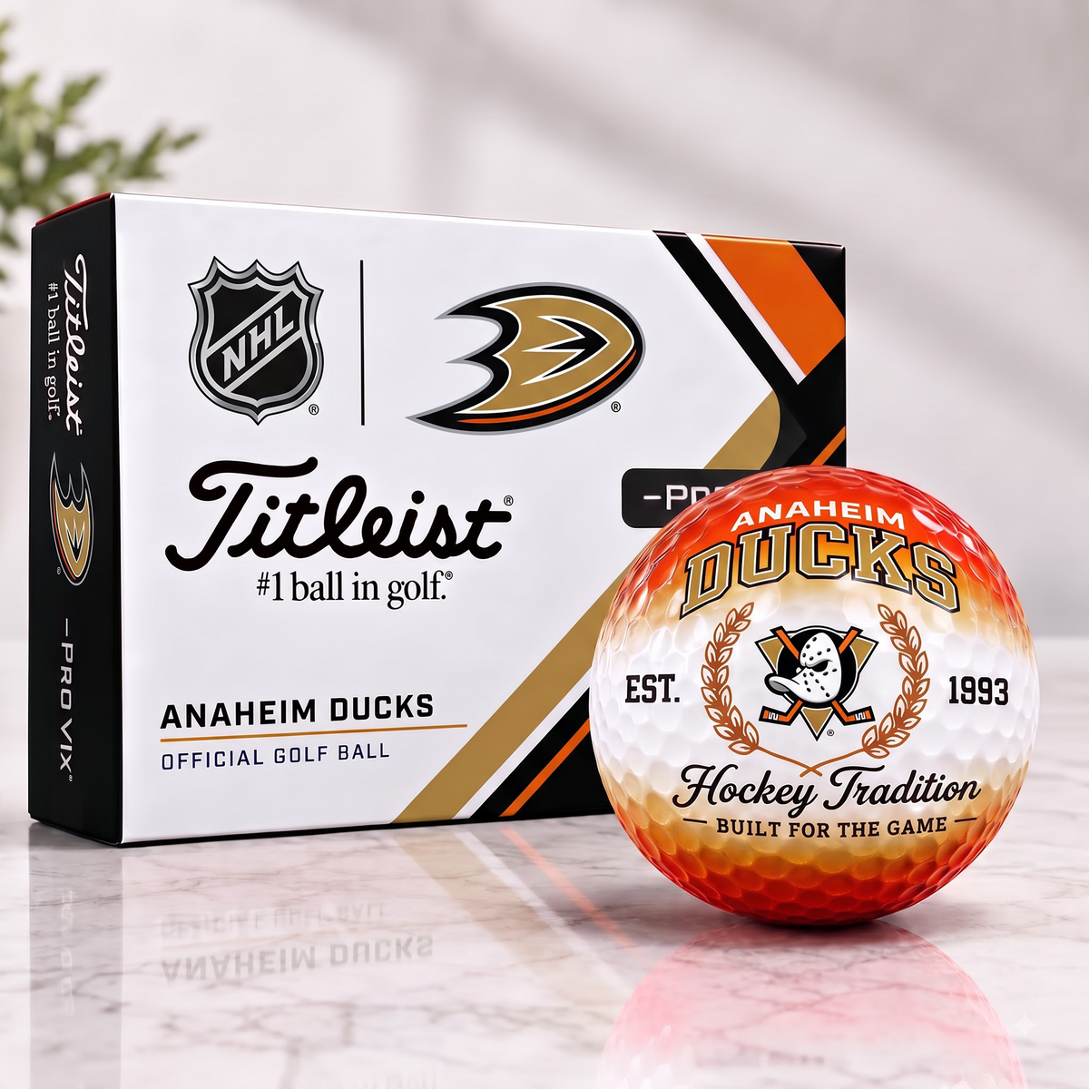 ANA X Custom NHL Football Tradition Golf Ball Set