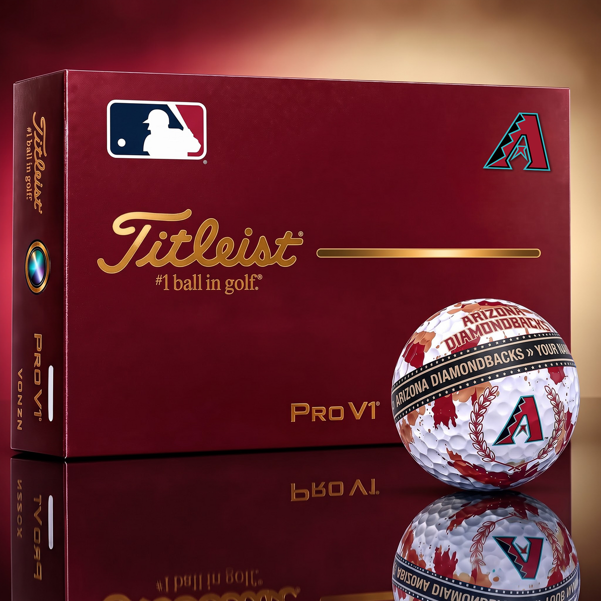 ARI X Premium MLB Titleist Pro V1 Golf Ball Set 1809