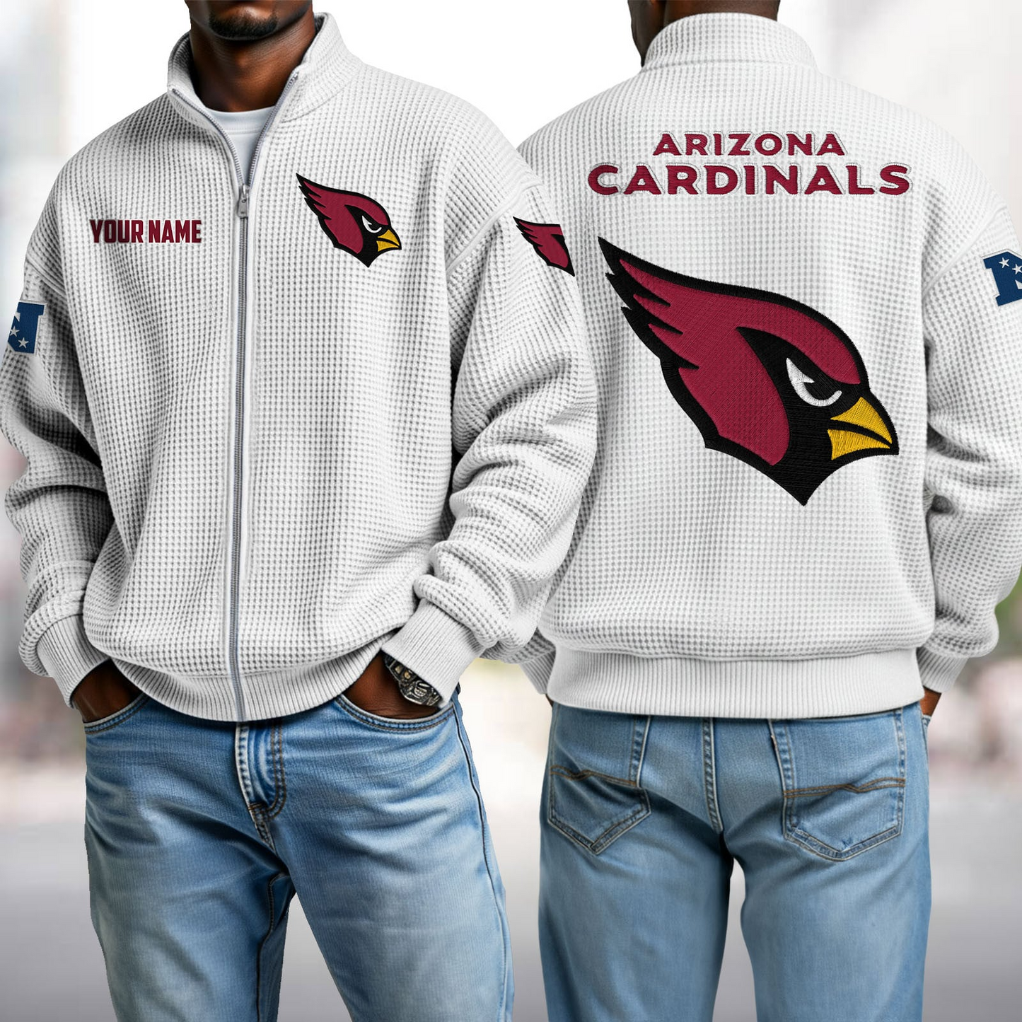 ARI x NFL Waffle Zip-Up Sweatshirt DatND DVT