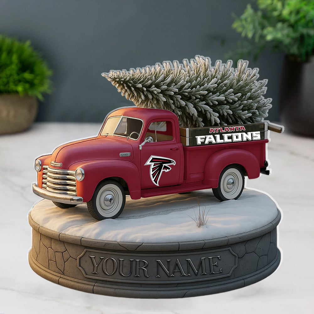 ATL Custom NFL Christmas Acrylic Block Plaque Decor DatND DVT