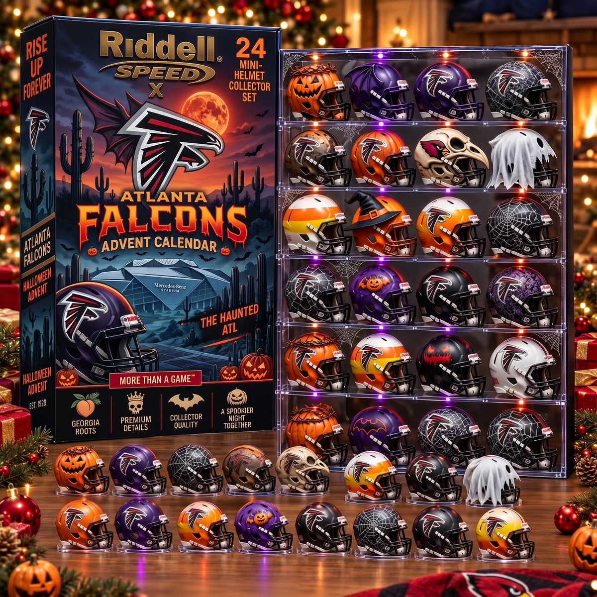 ATL X NFL Halloween Advent Calendar – 24 Mini Helmet Collector Set