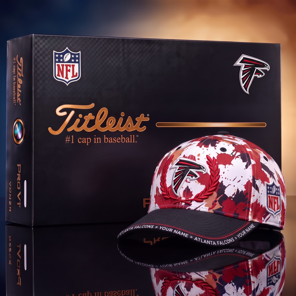 ATL X Premium NFL Titleist Baseball Cap with Gift Box