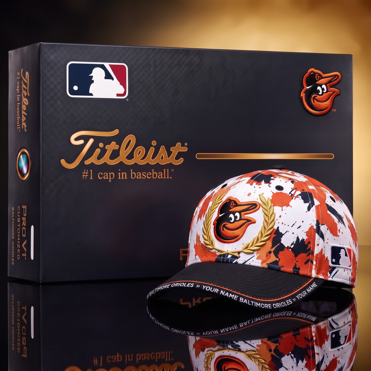 BAL X Premium MLB Titleist Baseball Cap with Gift Box