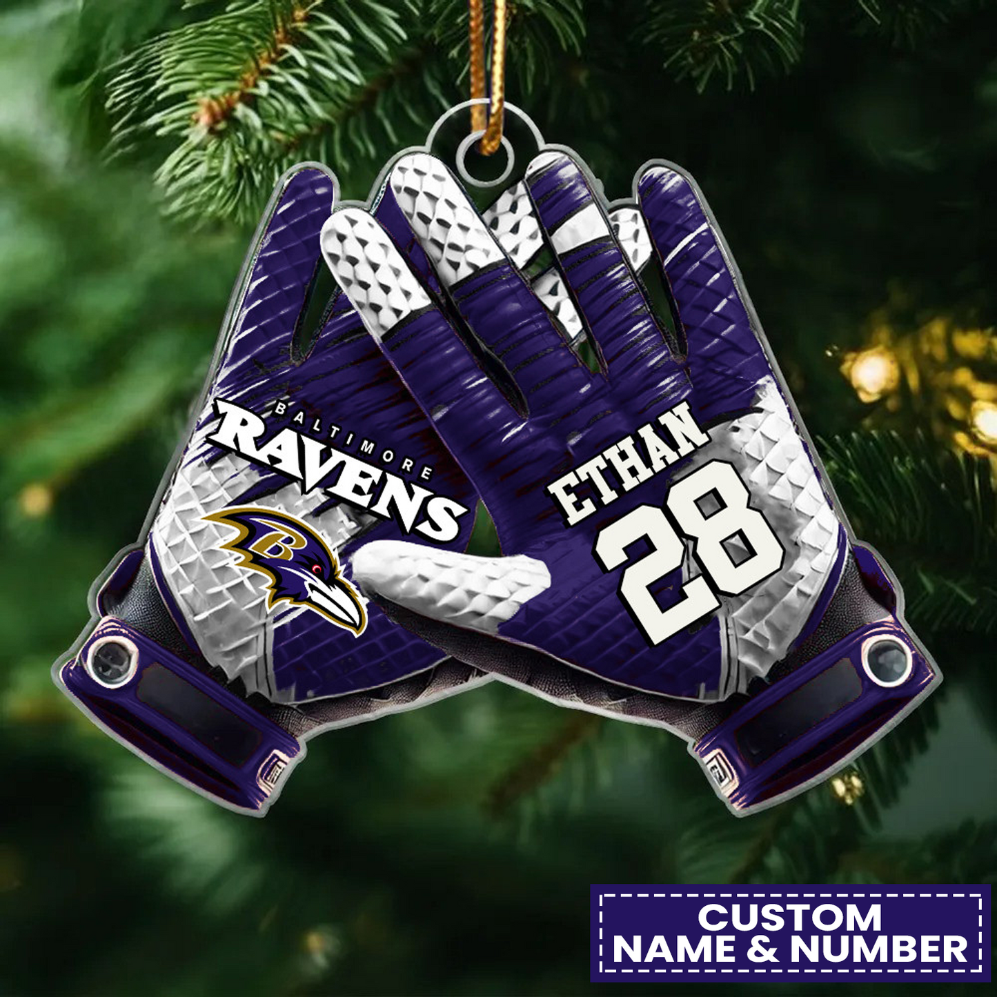 BAL x NFL Customized Christmas Acrylic Ornament DATND TANTD