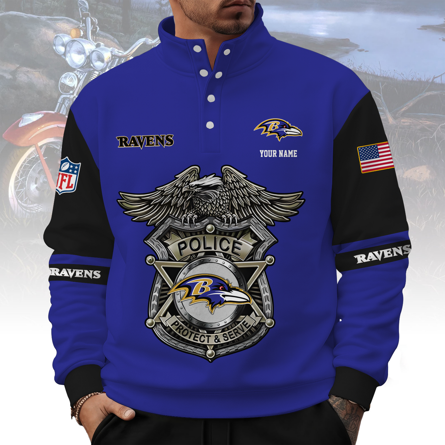 BAL x NFL Western Style Sweater With Buckles DatND ThuongNH