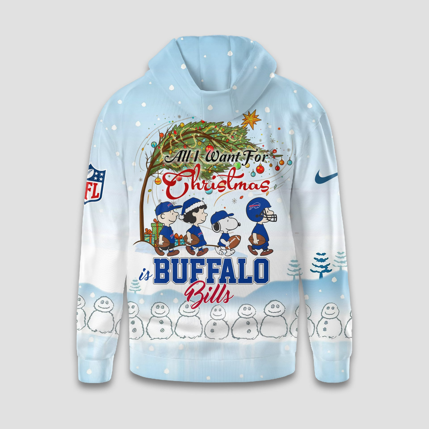 BB Premium NFL Peanuts Snow Day Hoodie DDT CTND