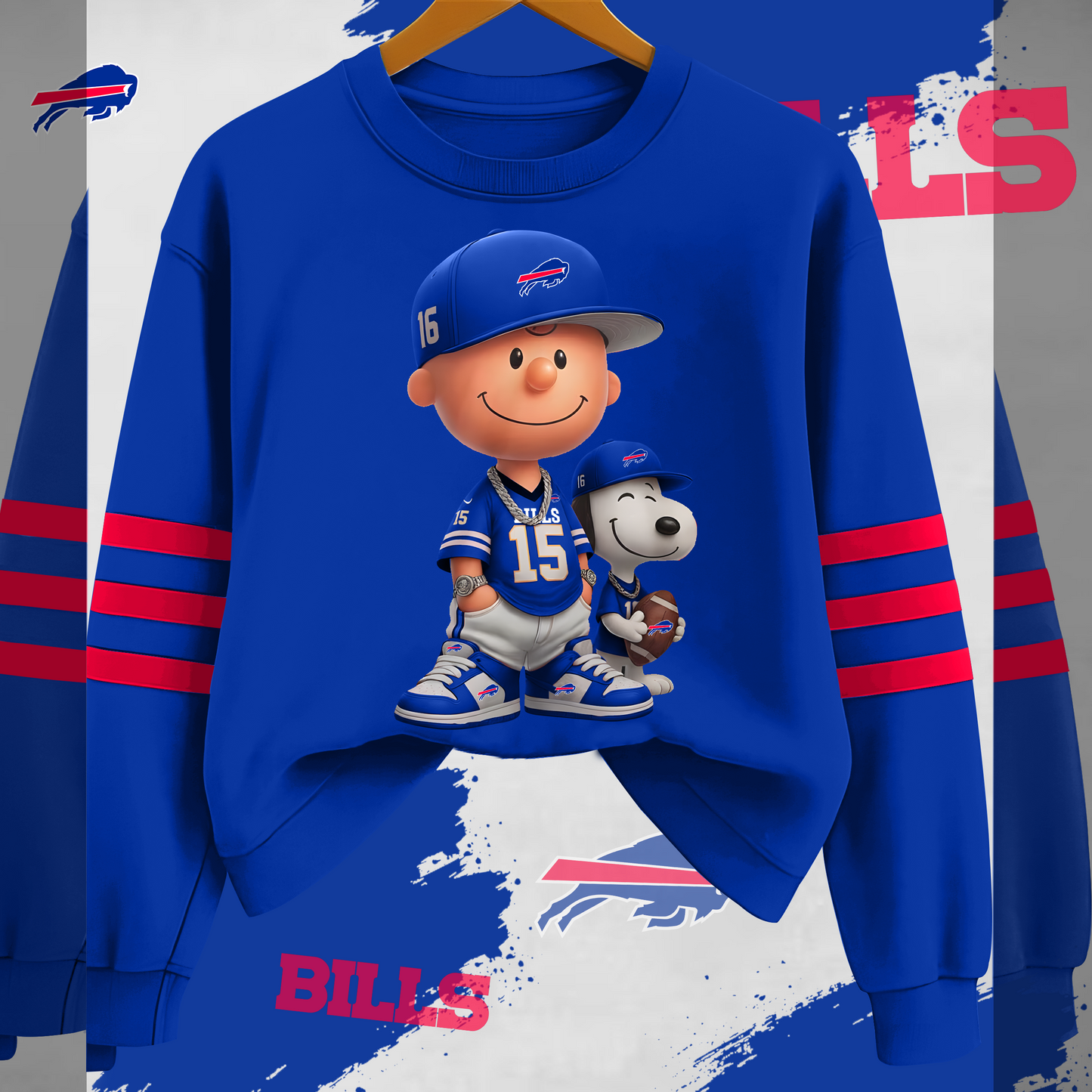 BB x NFL Charlie Brown And SNP Sweatshirt DDT HLPHUONG