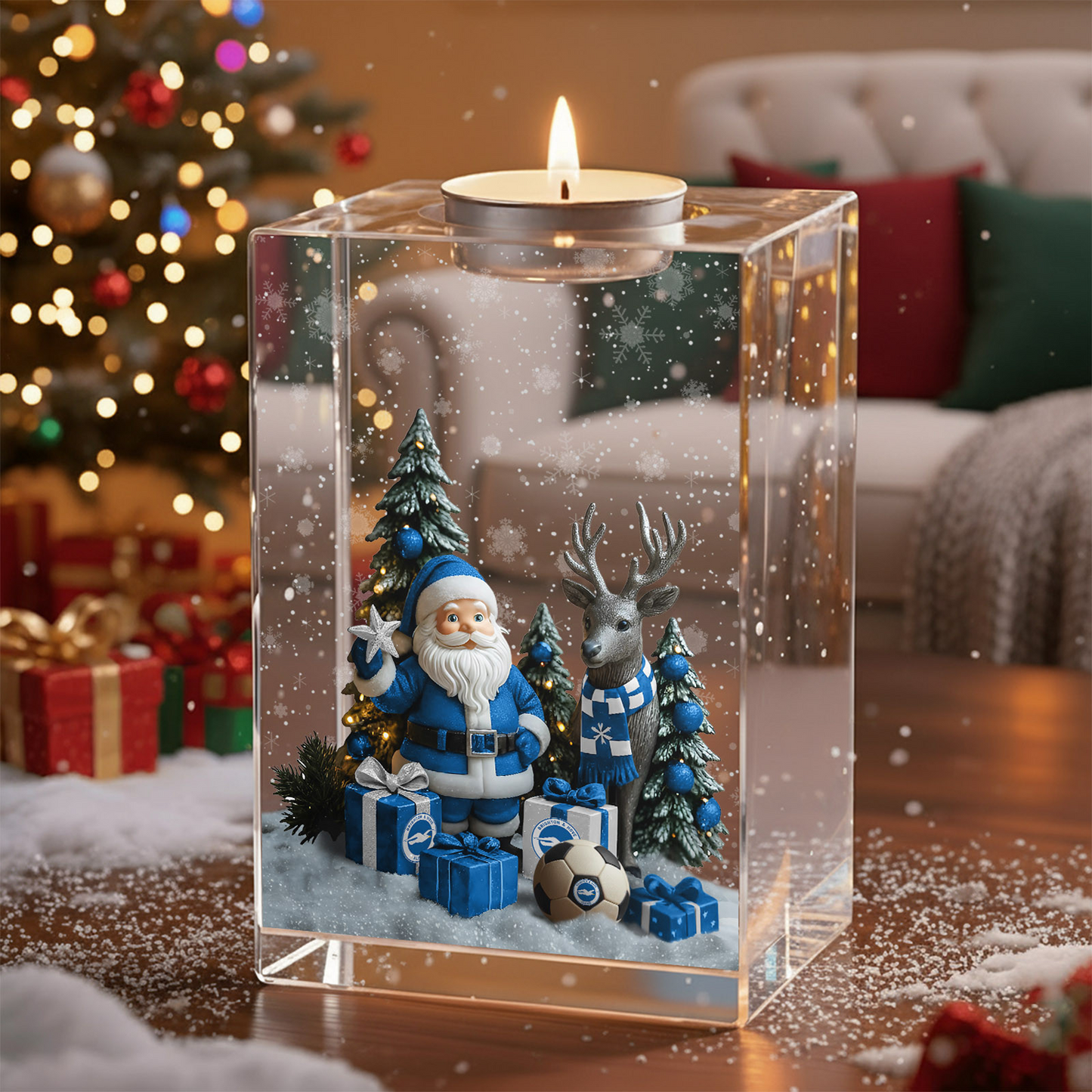 BHA x EPL Personalized Christmas Crystal Candle Holder DatND DVT