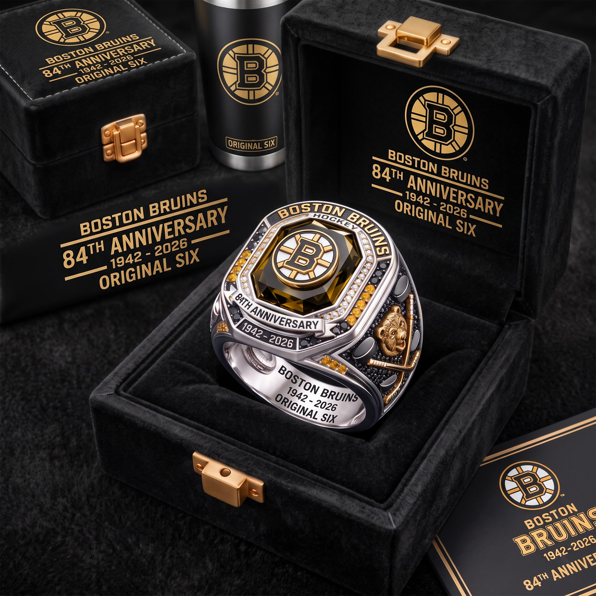 BOS X NHL Anniversary Ring Box Set