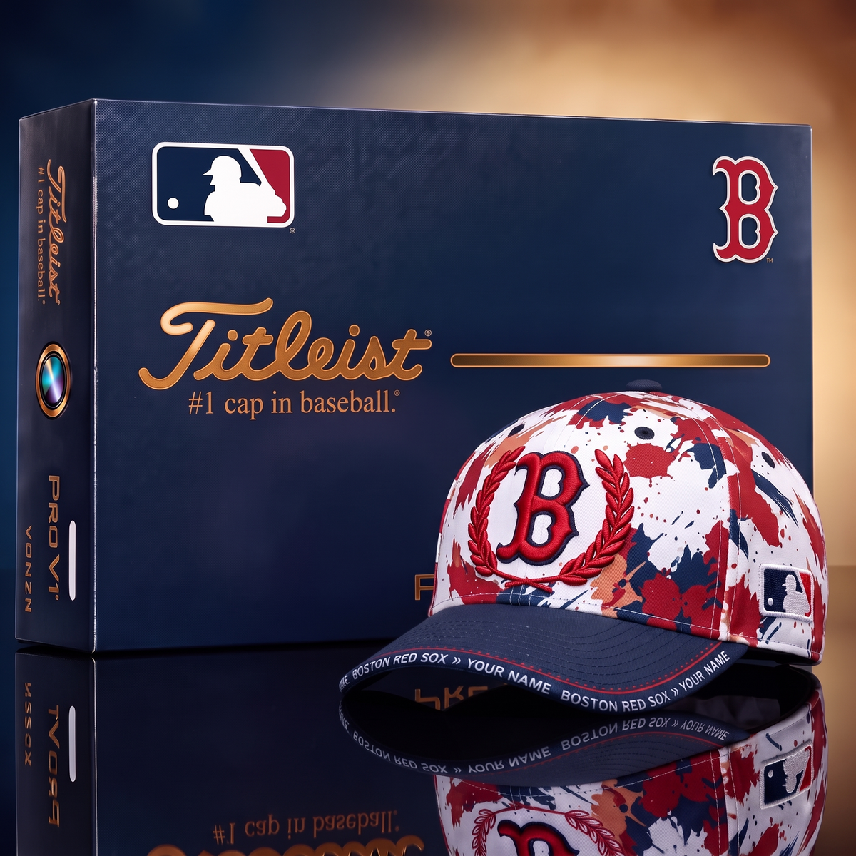 BOS X Premium MLB Titleist Baseball Cap with Gift Box