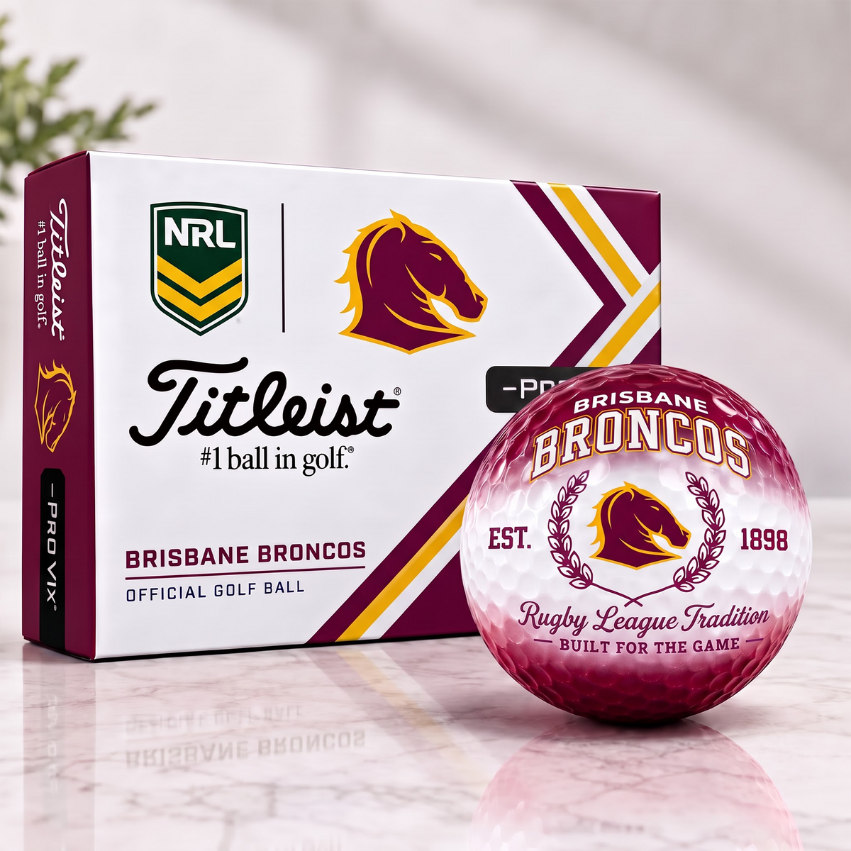 BRI X Custom NRL Football Tradition Golf Ball Set