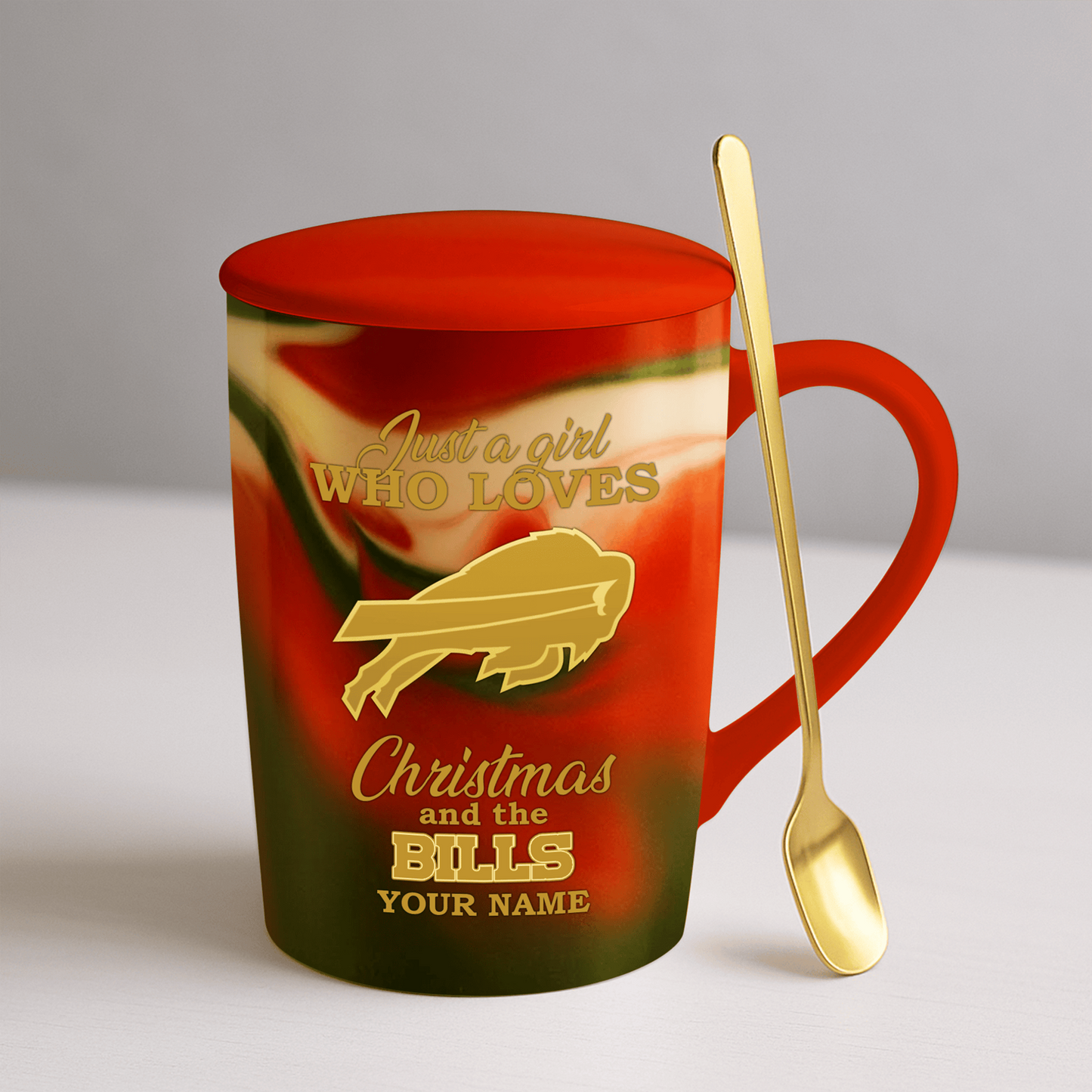 BUF x NFL Christmas Ceramic Cup DATND TANTD
