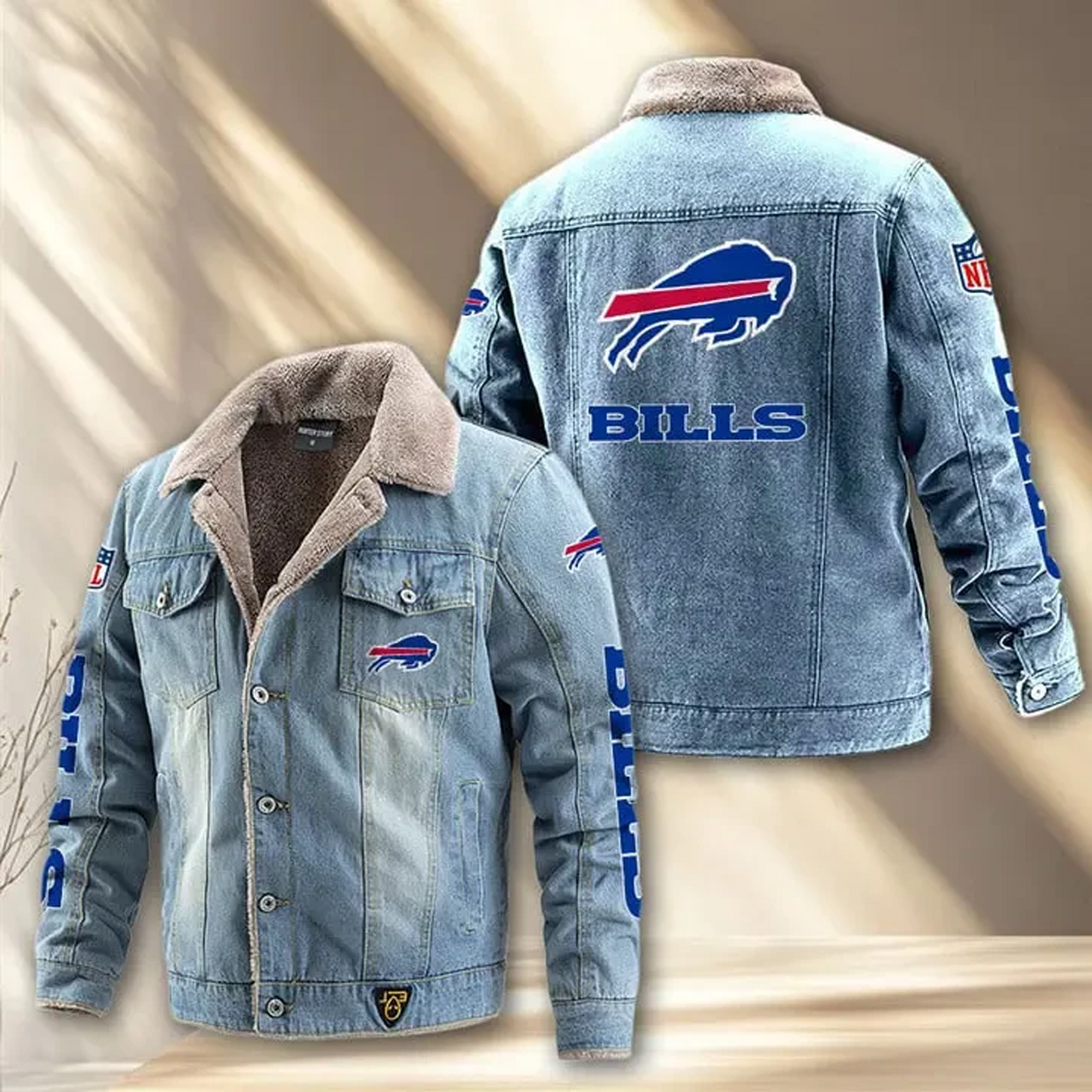 BUF x NFL Fleece Lined Denim Jacket DatND DVT