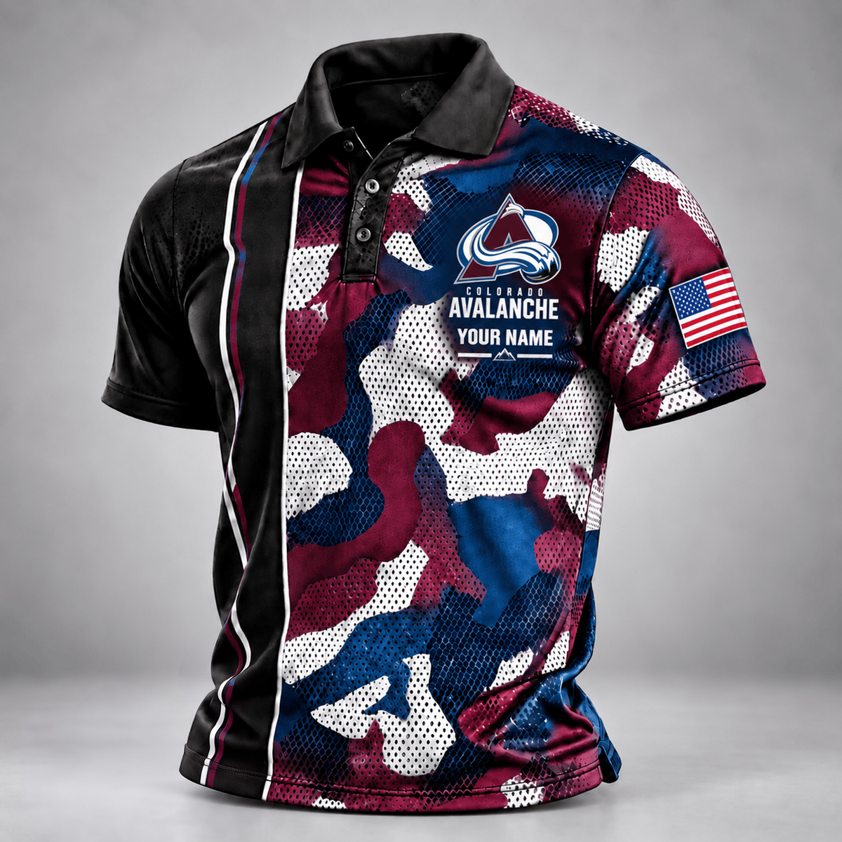 CA x NHL x USVeteran Premium Personalized Polo Shirt