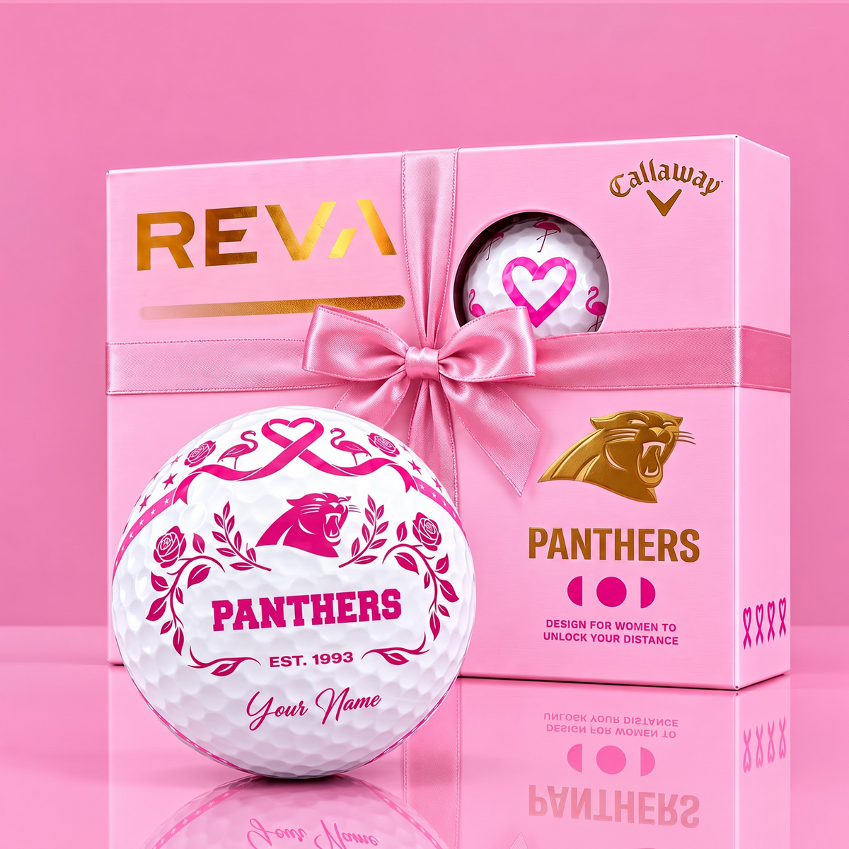 CALLAWAY REVA X SIGNATURE NFL CP LUXURY PERSONALIZED GOLF BALL FOR WOMEN TOURNAMENT LIMITED EDITION V3