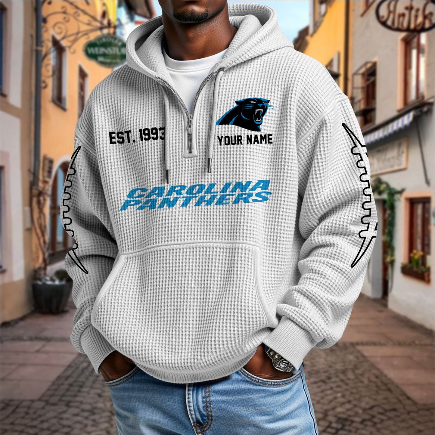 CAR x NFL Waffle Hoodie DatND DVT
