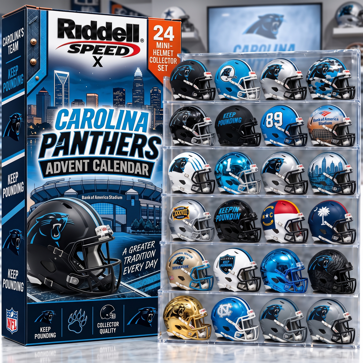 CAR x Premium NFL Mini Helmet Advent Calendar x Premium NFL Mini Helmet Advent Calendar