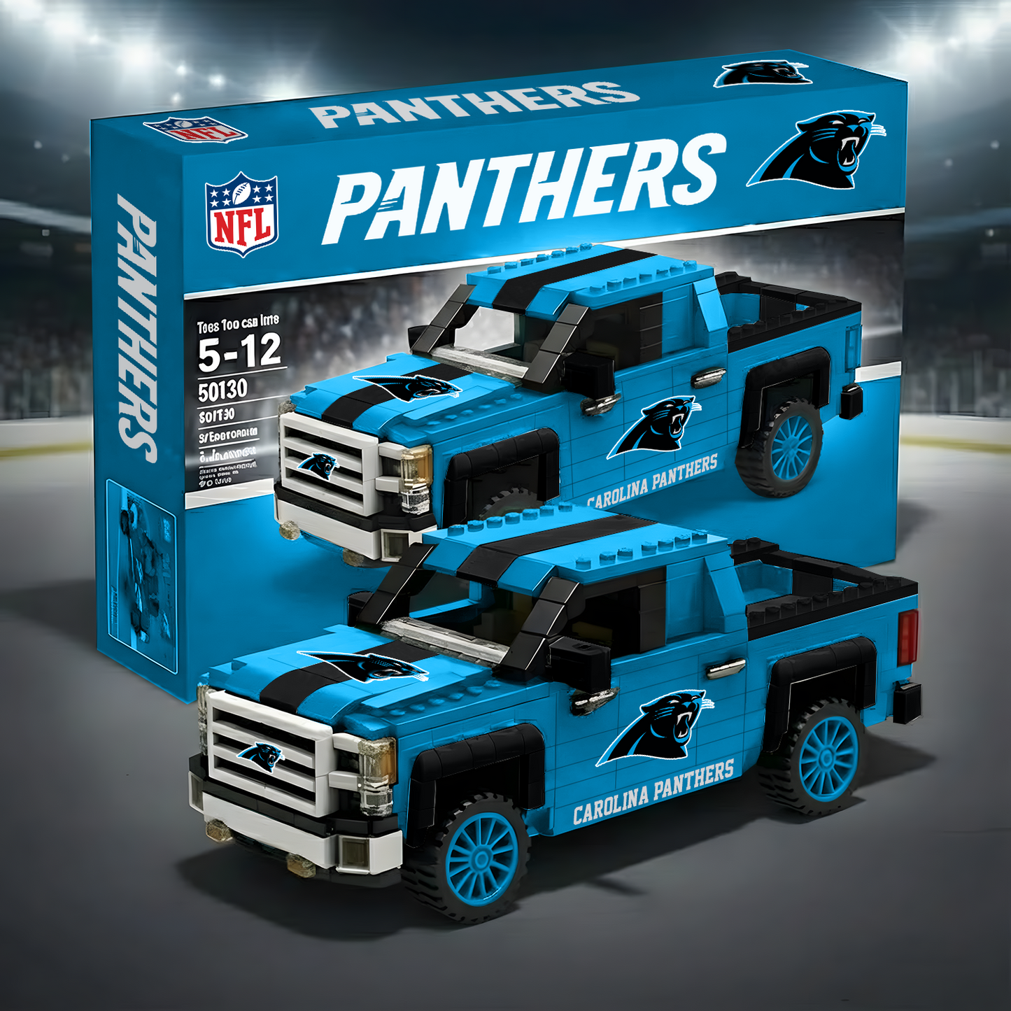 CAR X NFL 3D Racing Truck Model Building Block Set 0212 NAK NHT