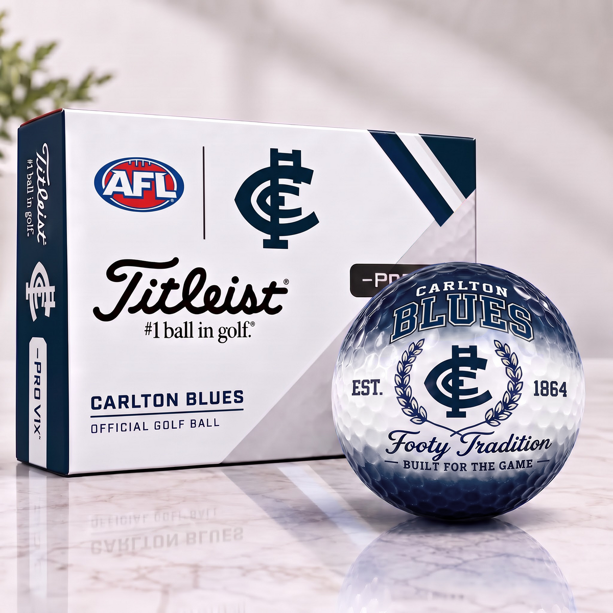 CB x Custom AFL Football Tradition Golf Ball Set