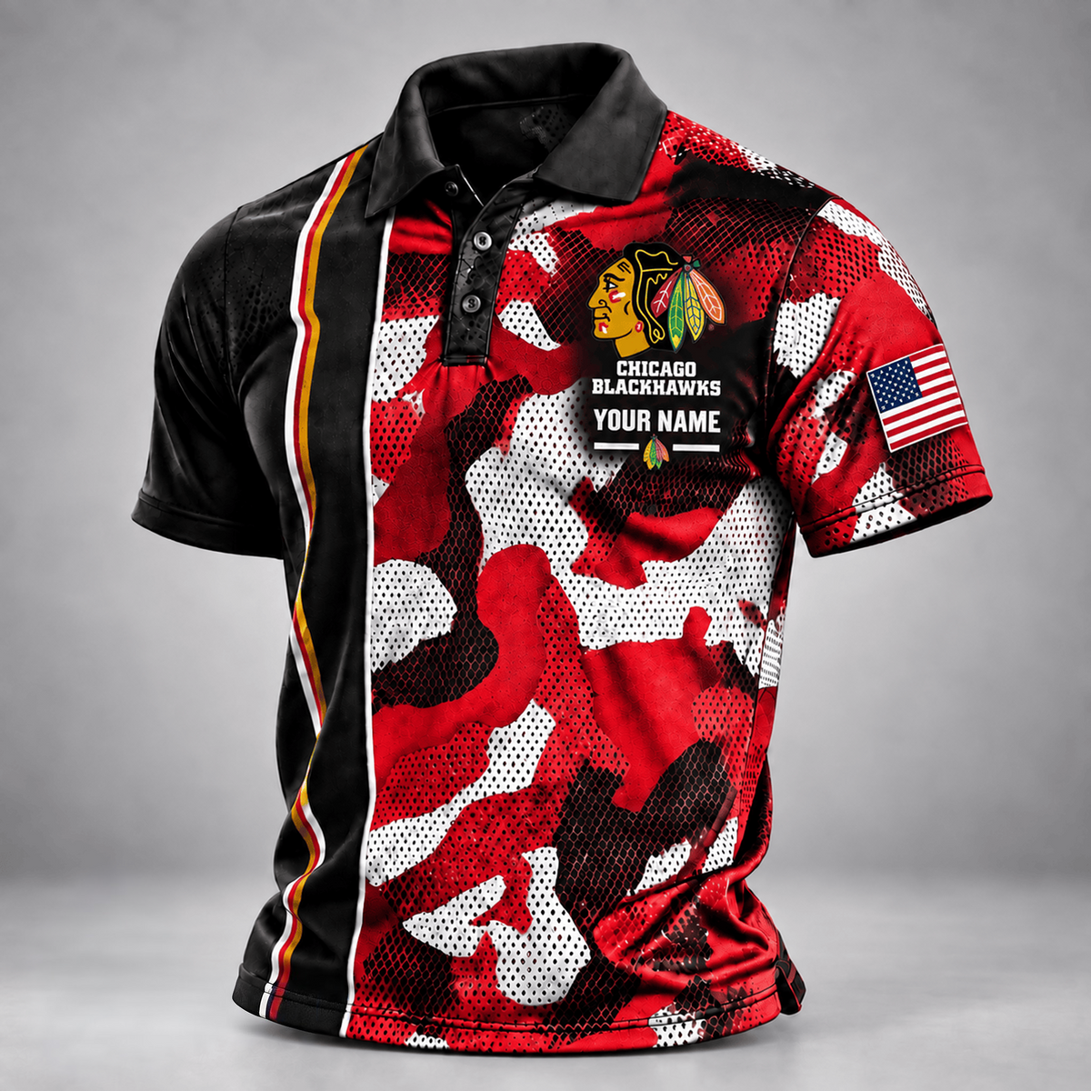 CB x NHL x USVeteran Premium Personalized Polo Shirt