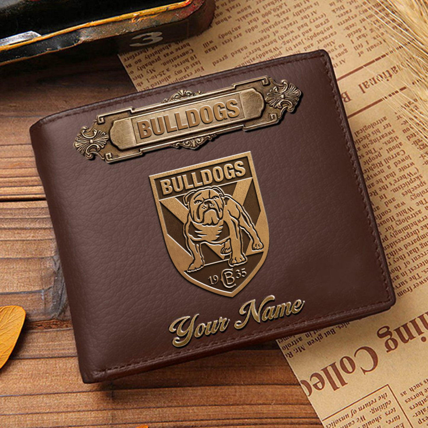 CBY x NRL Premium Leather Wallet - Personalized Edition DatND DVT