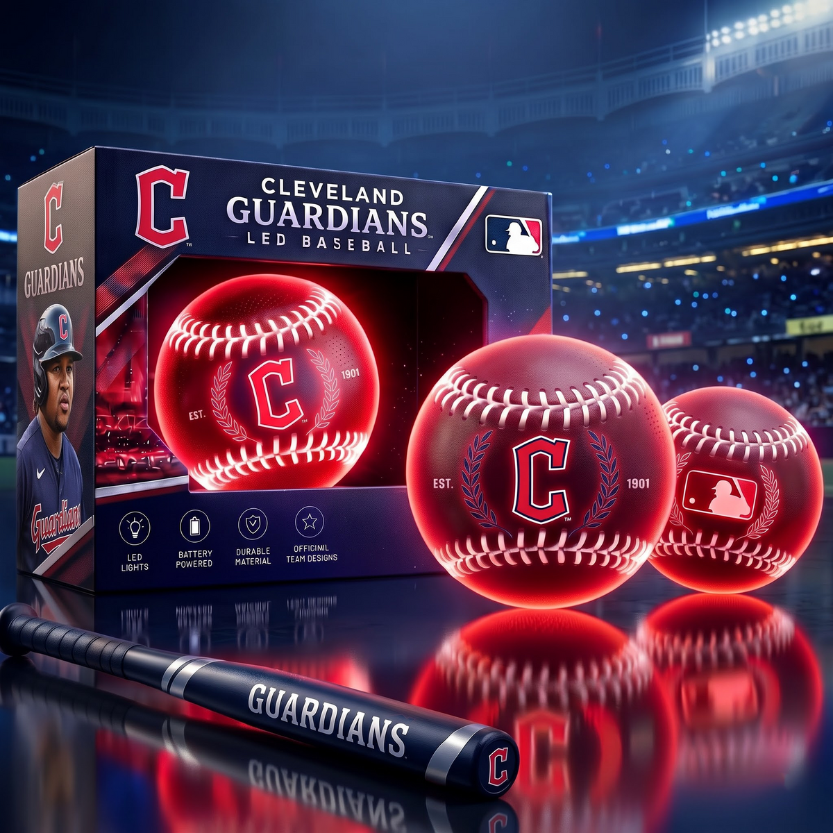 CG x Custom MLB Light-Up LED Baseball Gift Set