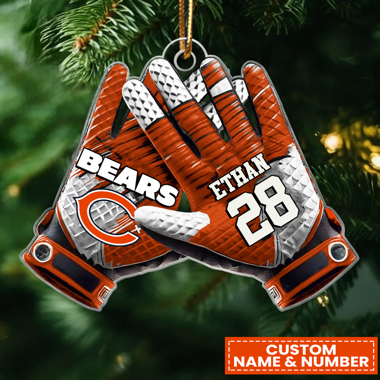 CHI x NFL Customized Christmas Acrylic Ornament DATND TANTD