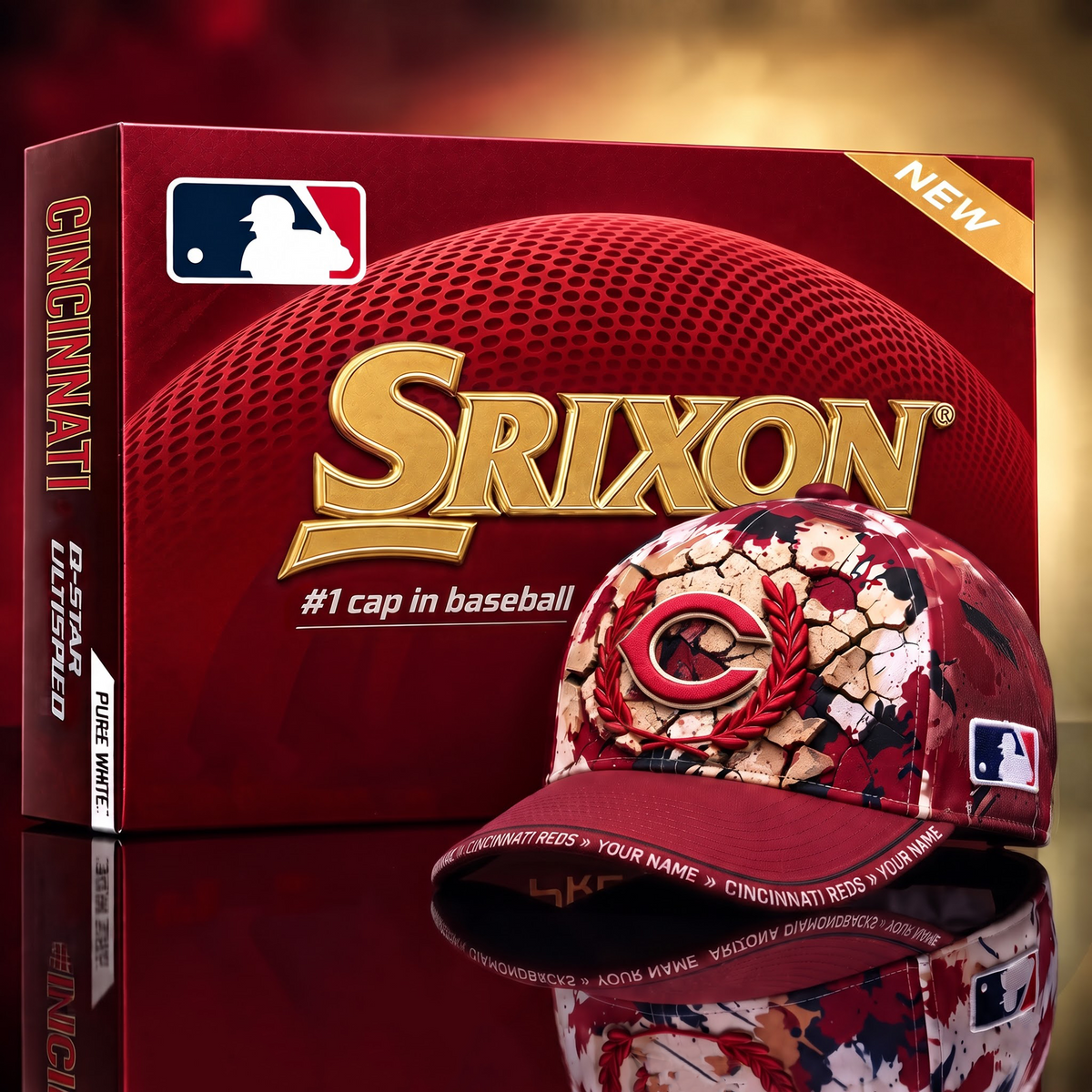 CIN x Custom MLB Srixon Baseball Cap
