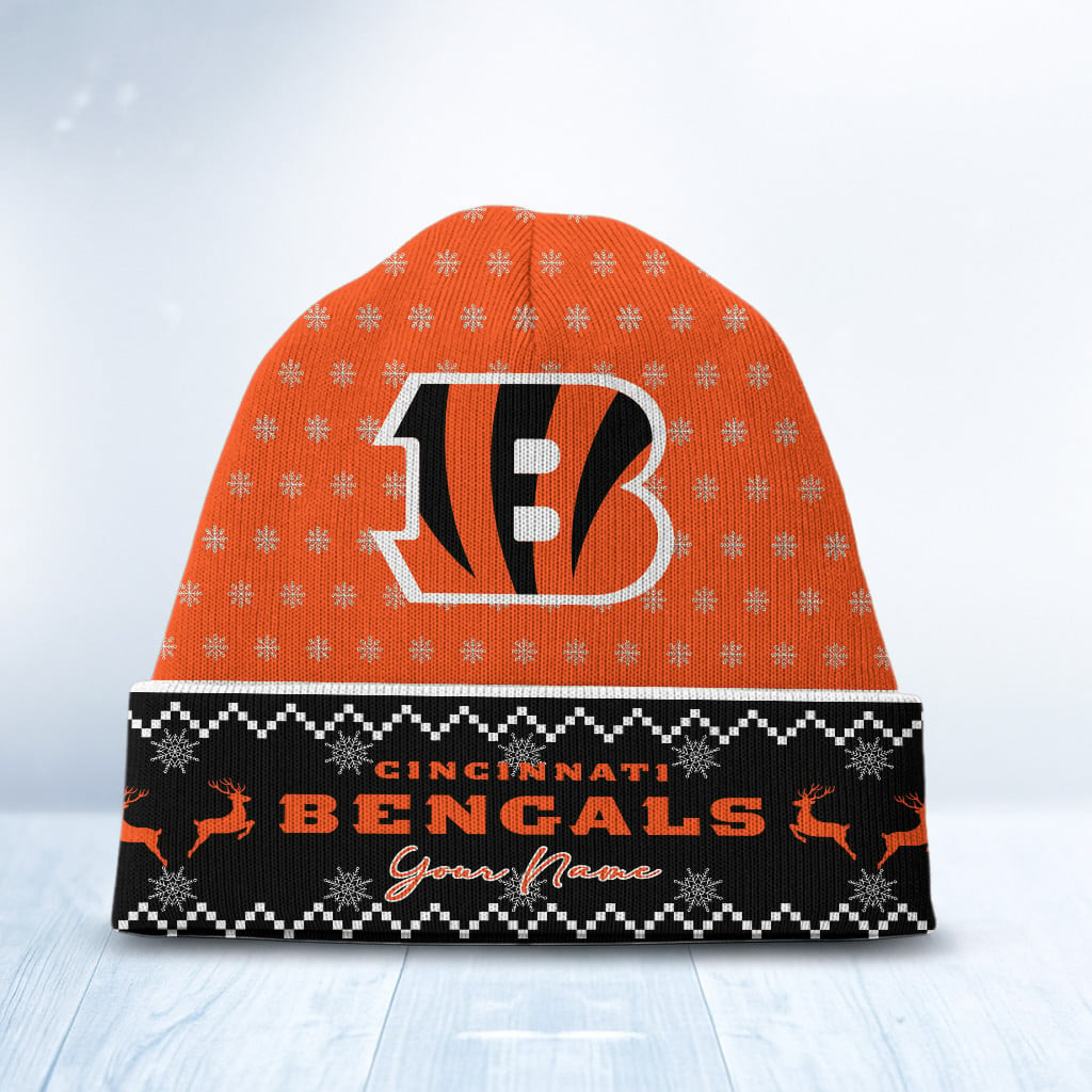 CIN x NFL Customized Beanie Hat Christmas DatND DVT