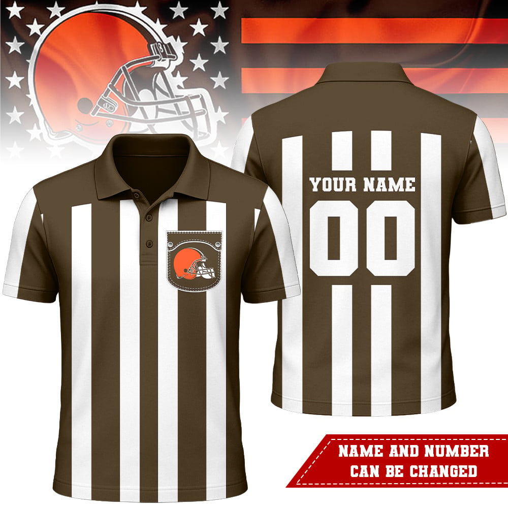 CLE Premium NFL Referees 3D Polo Shirt DDT NTL