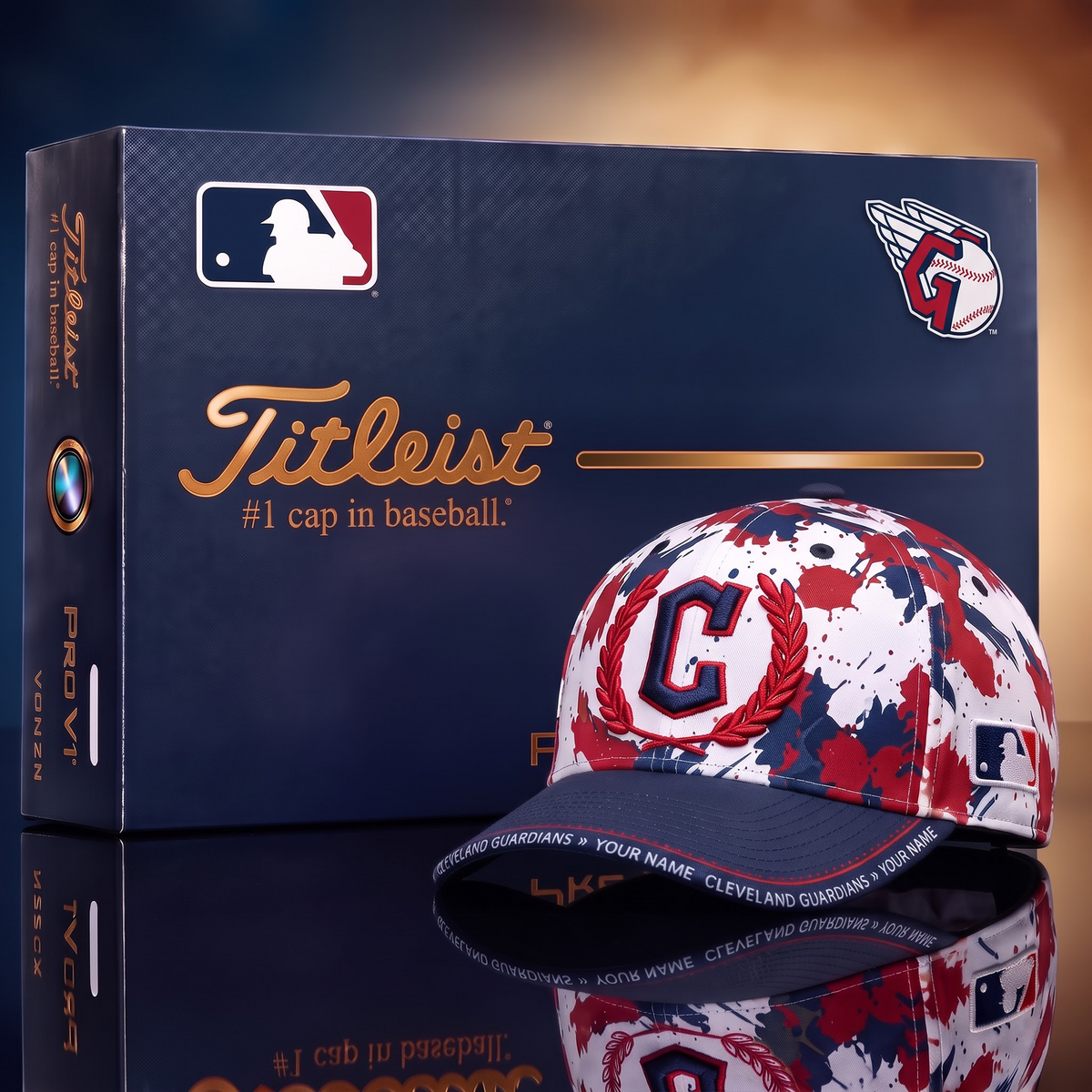 CLE X Premium MLB Titleist Baseball Cap with Gift Box