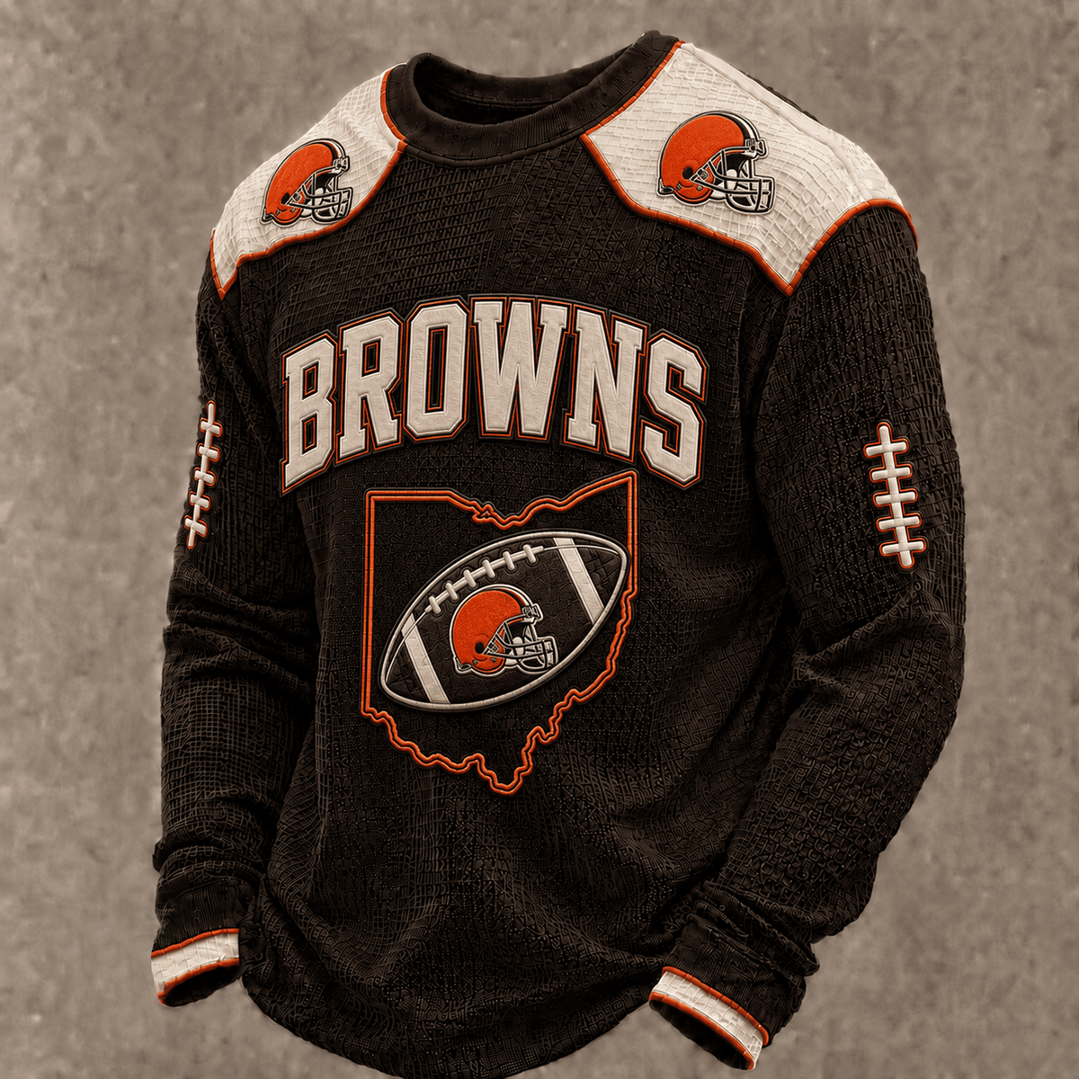 CLE X Premium NFL Vintage Baseball Stitch Sweatshirt