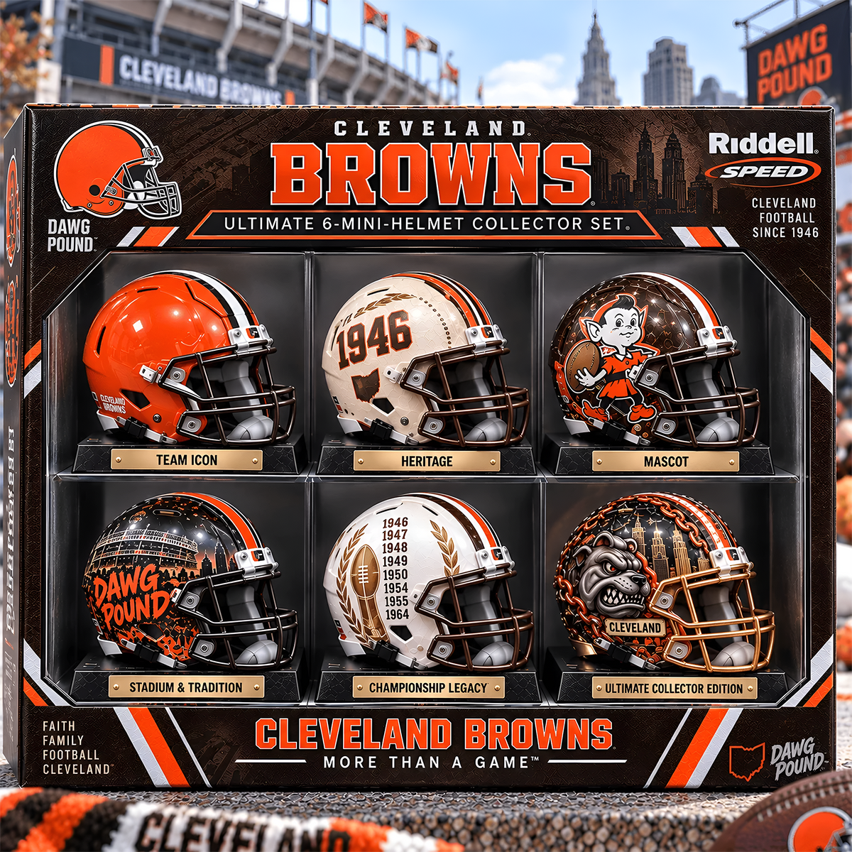 CLE x Premium NFL Mini Helmet Collection