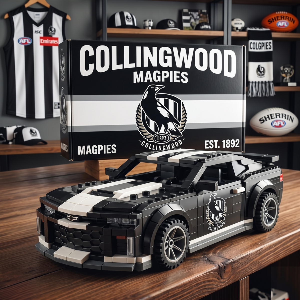 COL x AFL Team Muscle Car Building Block Set