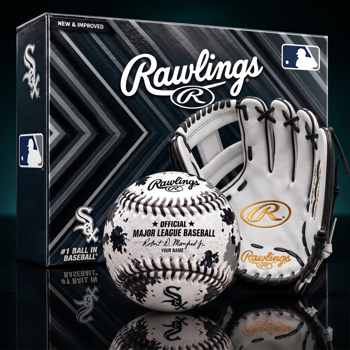 CWS X PREMIUM MLB Personalized Baseball – Custom Name Edition