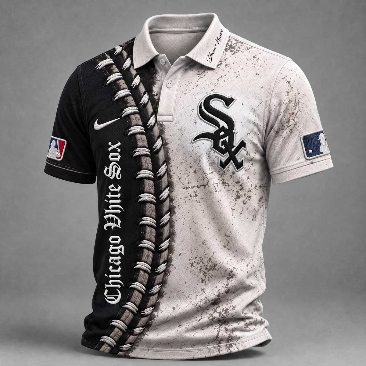 CWS X Premium MLB Baseball Stitch Polo Shirt
