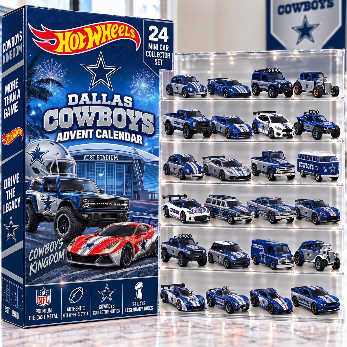 DAL X Premium NFL Mini Car Advent Collection