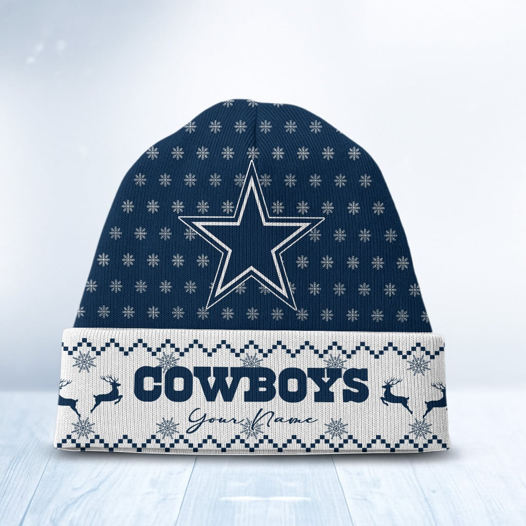 DAL x NFL Customized Beanie Hat Christmas DatND DVT