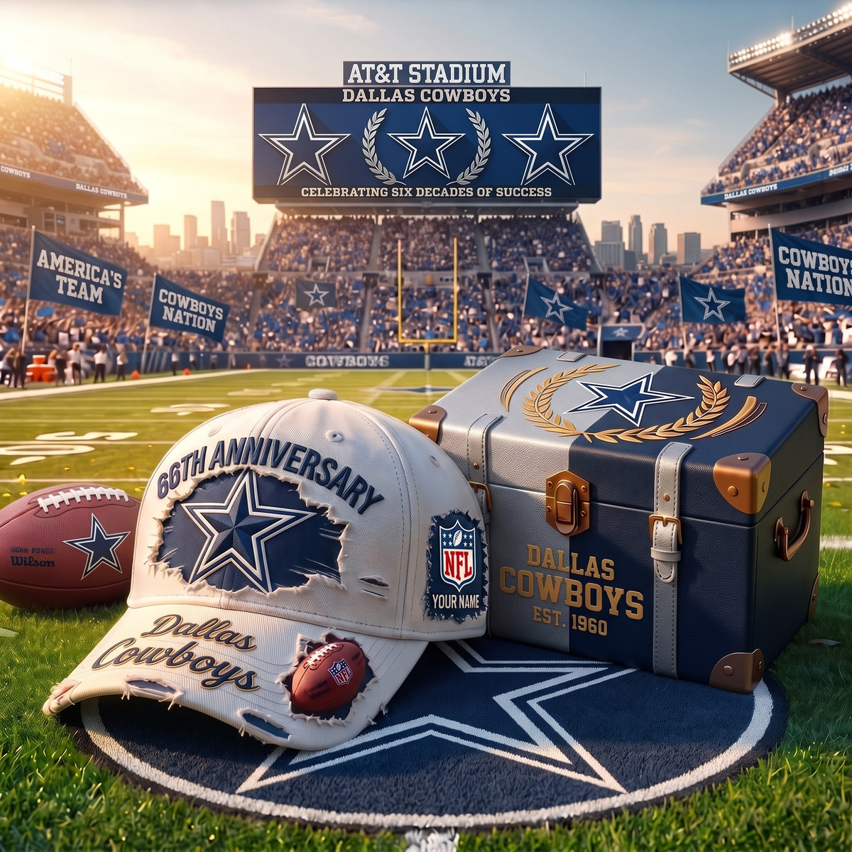 DC x Premium NFL Fan Cap & Collector Box Set – Custom Name Edition 1209 V2
