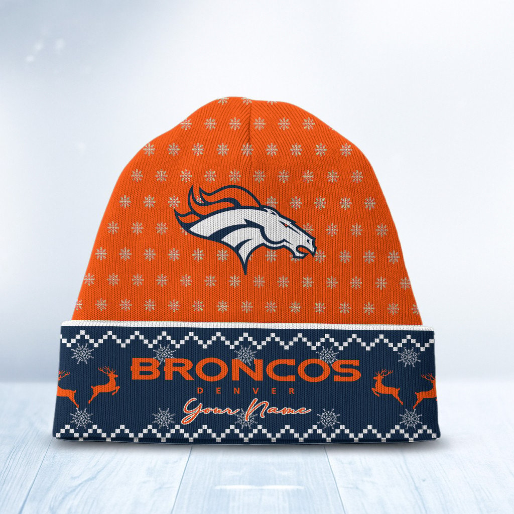 DEN x NFL Customized Beanie Hat Christmas DatND DVT
