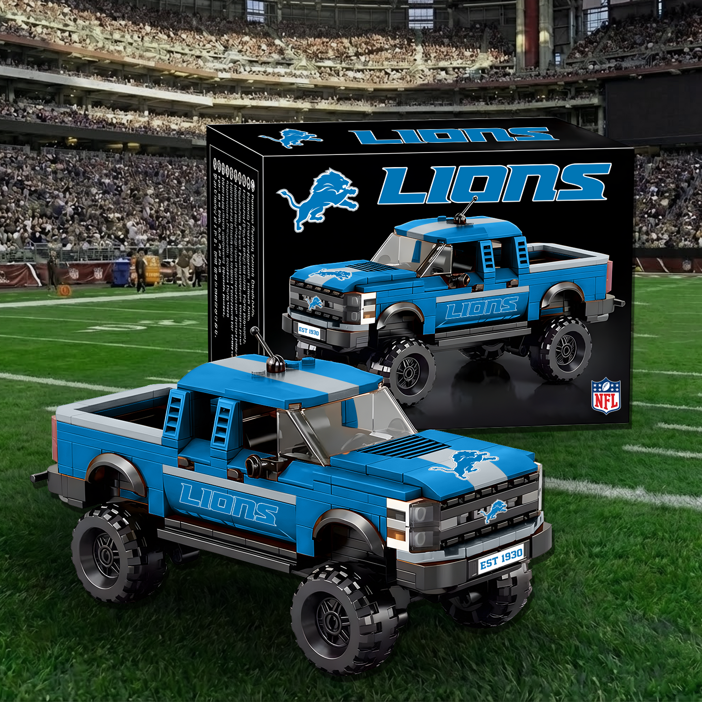 DET X NFL Raptor pickup truck building block set 0512 NAK NHT