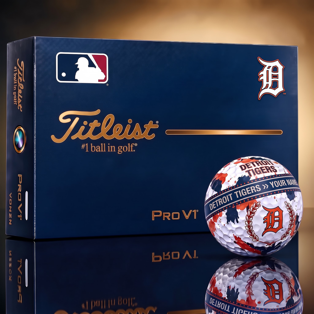 DET X Premium MLB Titleist Pro V1 Golf Ball Set 1809