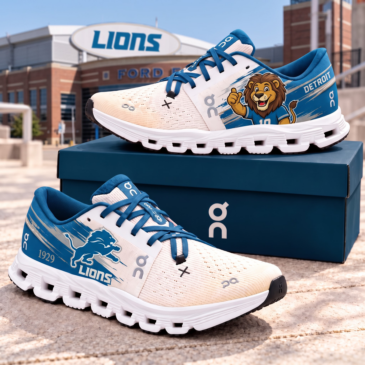 DET X Premium NFL Monochrome Sneakers