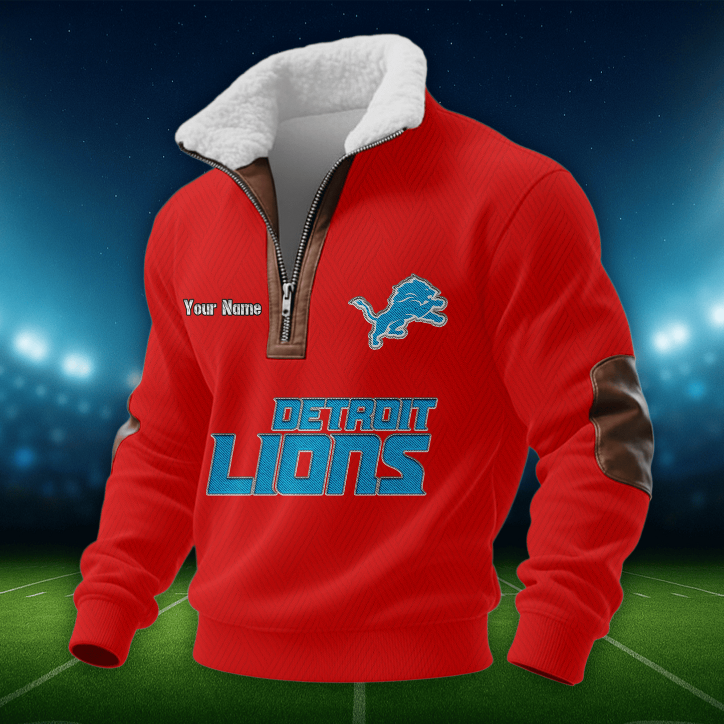 DL NFL Men Fur Collar Sweatshirt DDT CTND