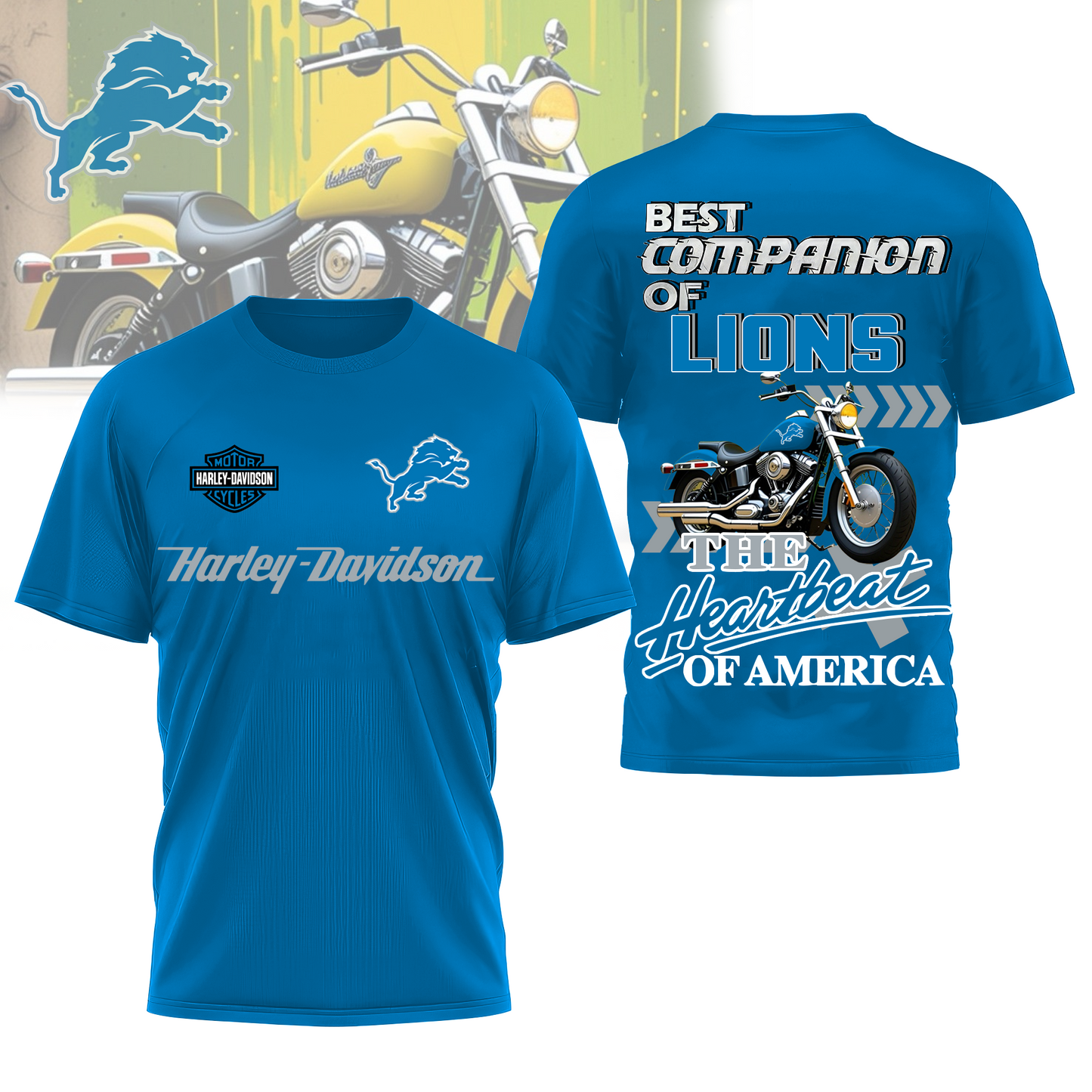 DL Premium NFL HL Motorcycle 3D Shirt DDT CTND