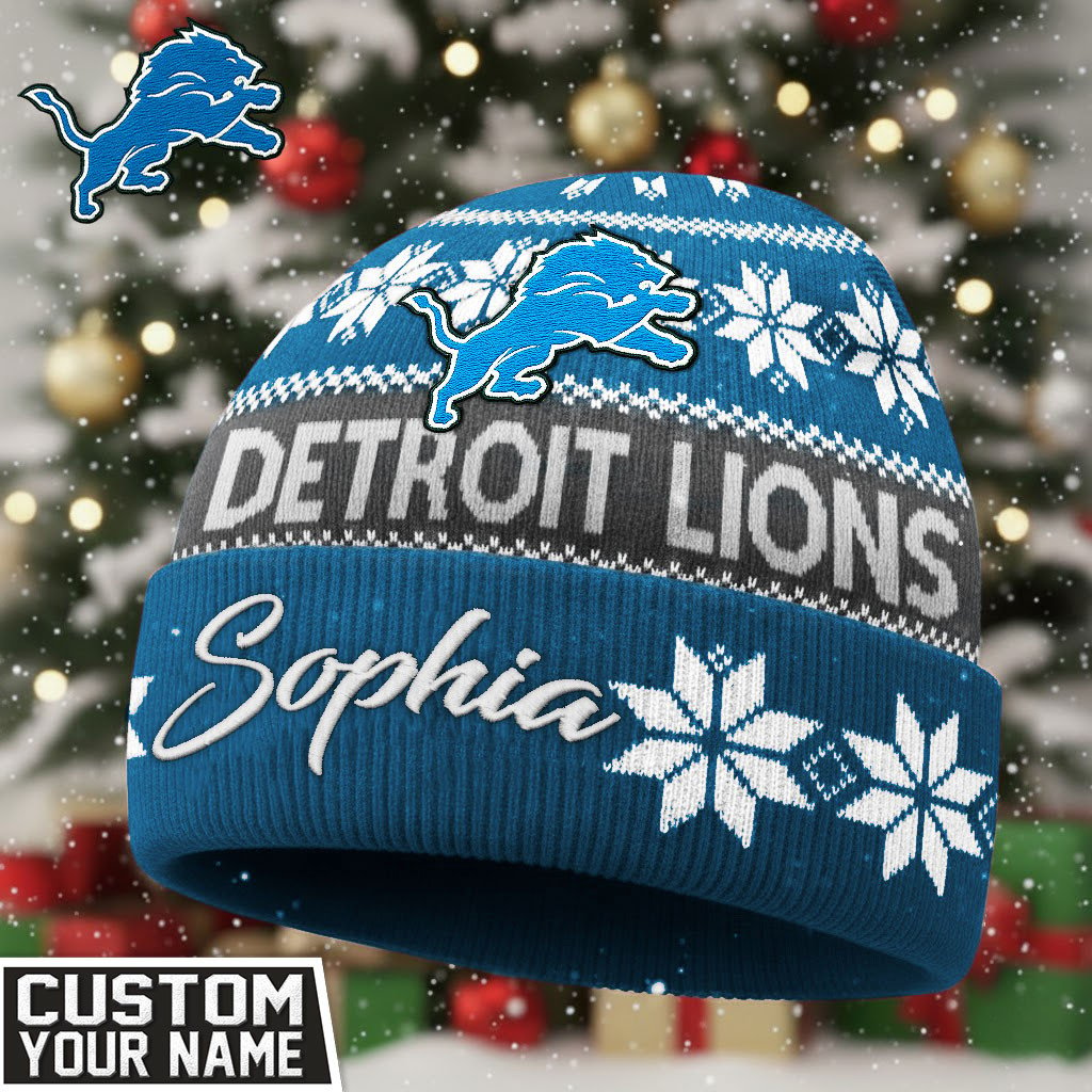 DL Premium NFL Personalized Football Beanie Hat DDT NTL