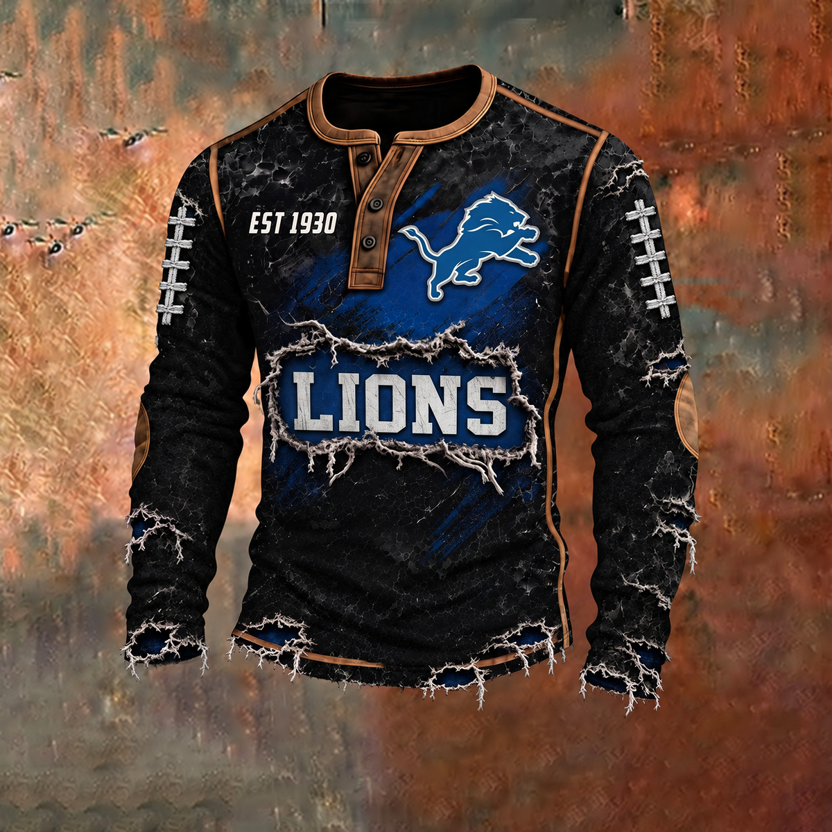 DL x PREMIUM NFL Distressed Long Sleeve Jersey