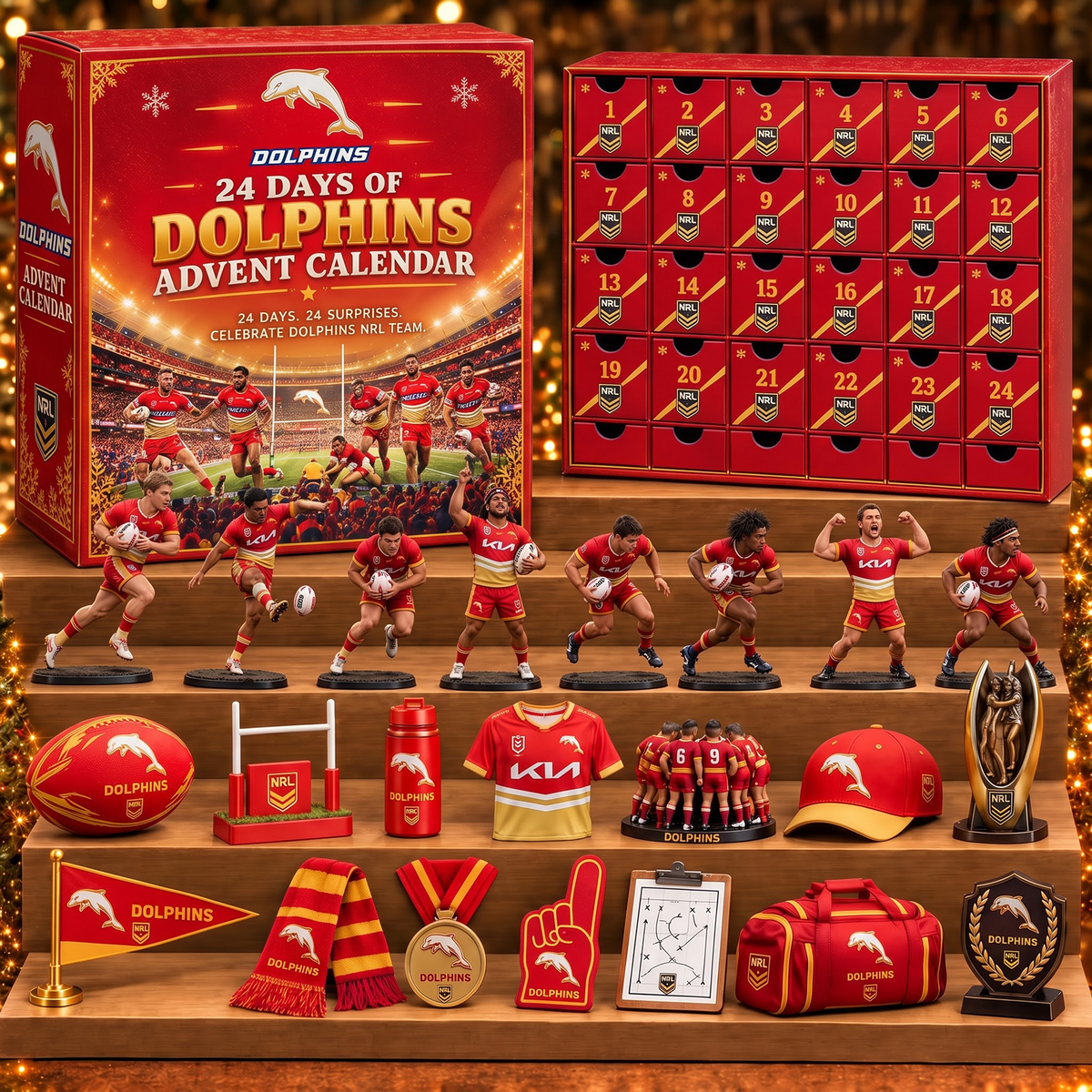 DOL X NRL 24 Days Countdown Christmas Advent Calendar